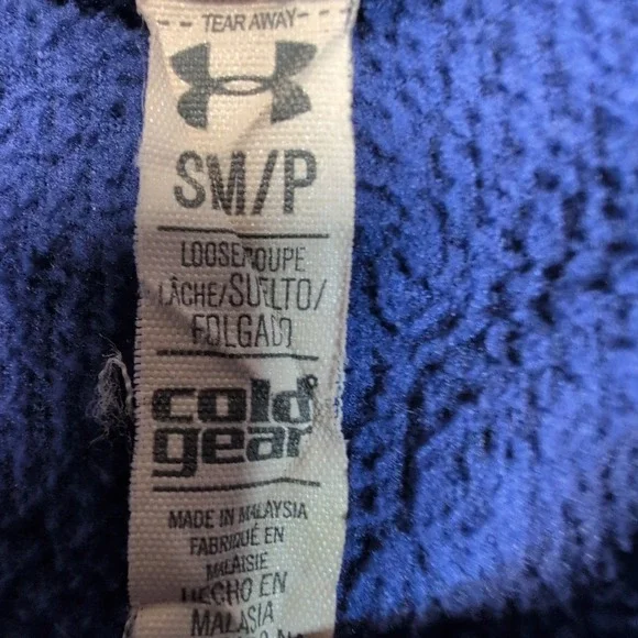 Under Armour Sweatshirt Womens M Purple Hoodie Cold Gear Zip Up Athletic Pockets - Picture 6 of 12